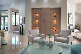Interior design project at Bocaire Country Club, Florida