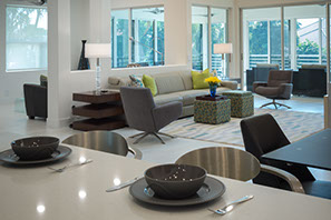 Interior design project at The Polo Club, Florida